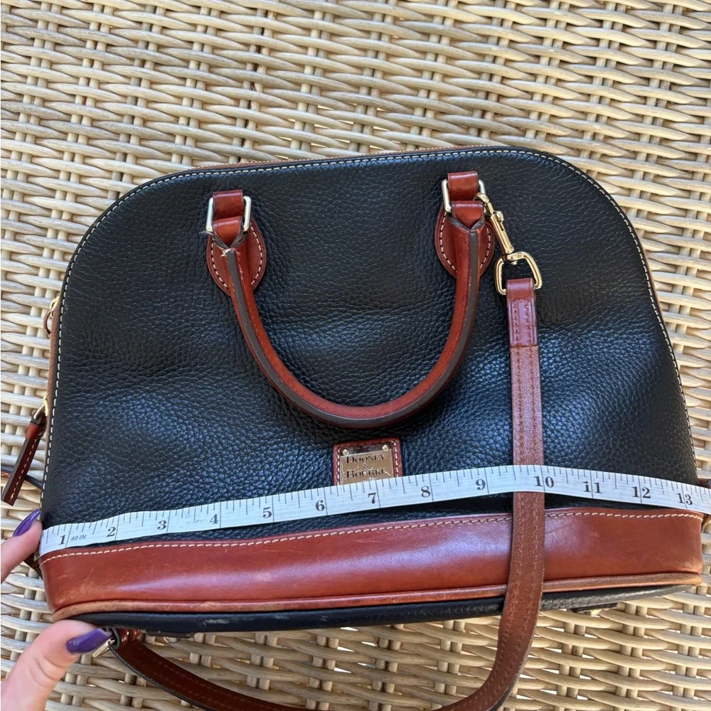 Dooney and Bourke Pebble Leather‎ Zip Top Satchel